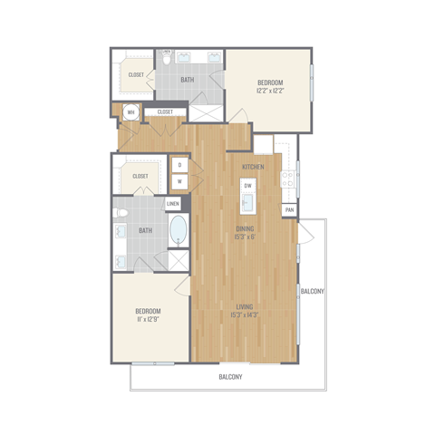 Lyra on McKinney B6 Floor Plan
